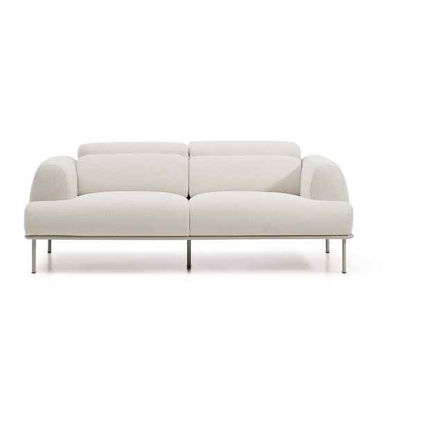 Béžová žinylková polohovací pohovka 214 cm Aurum – Kave Home
