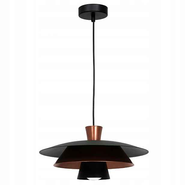 Černá měděná dekorativní závěsná lampa do obývacího pokoje Luminex