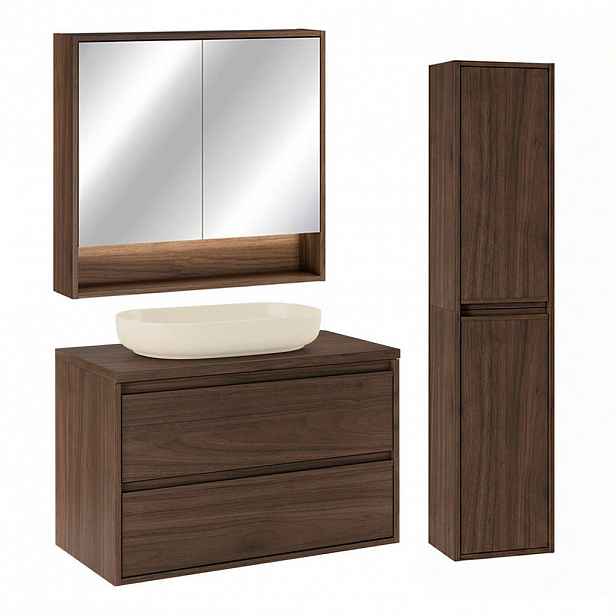 Petits-meubles KOUPELNOVÝ NÁBYTEK 80cm Edmé 2er-Set Dřevo