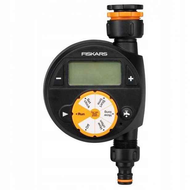 Fiskars 1054791 časovač zavlažovací digitální, 1 výstup, napájení 2*AA (nej
