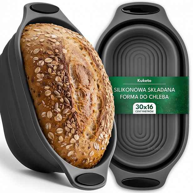 TEMU Silikonová forma na chléb 30 cm - Košík na odpočinutí a pečení těsta, ideální pro domácí pečení chleba, nepřilnavá a flexibilní, odolná,