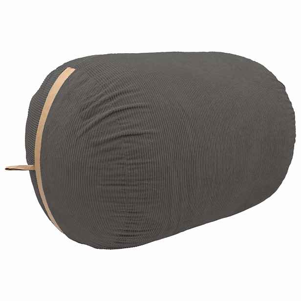 vidaXL Bean bag pohovka Tmavě šedá 158 x 124 x 89 cm manšestr