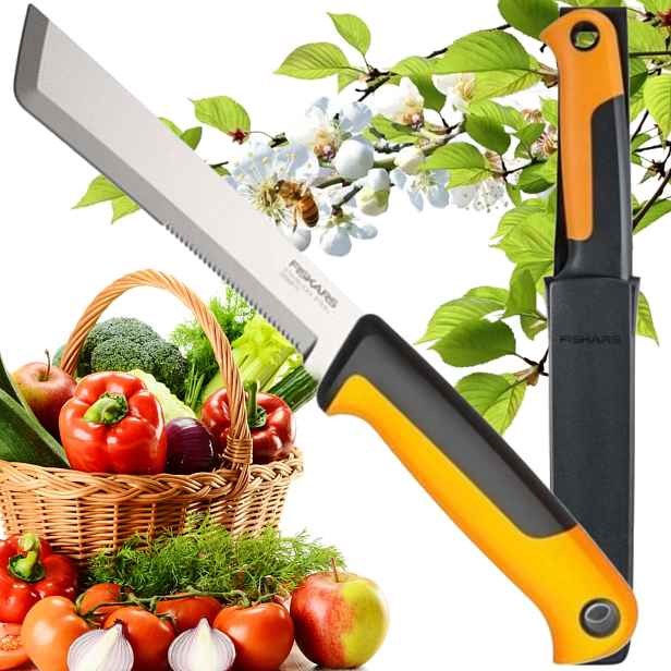 Fiskars X-series K82 Nůž Na Sklizeň Zeleniny A Ovoce Ergonomický, Lehký, 15 CM