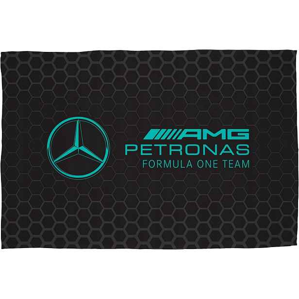 Fleecová Deka Mercedes Amg F1 Černá 100X150 CM Oficiální