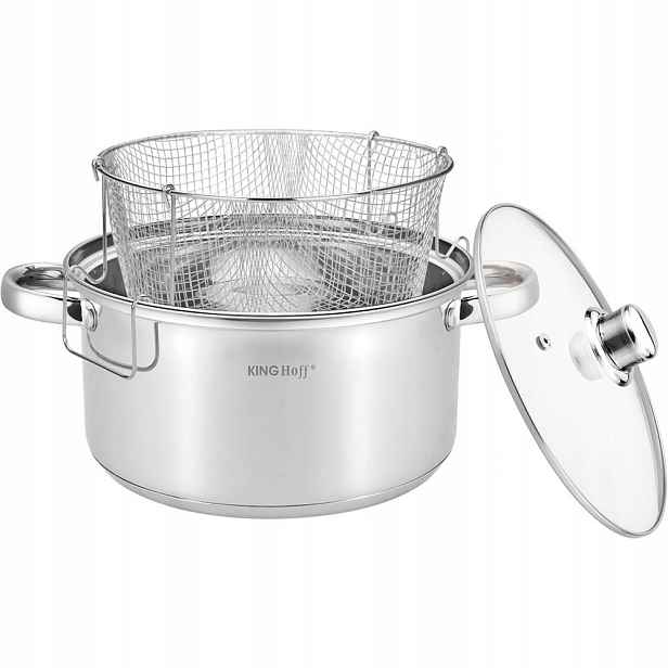 Hrnec s fritovacím košem, ocel Ø24 cm 5,5 l KINGHoff