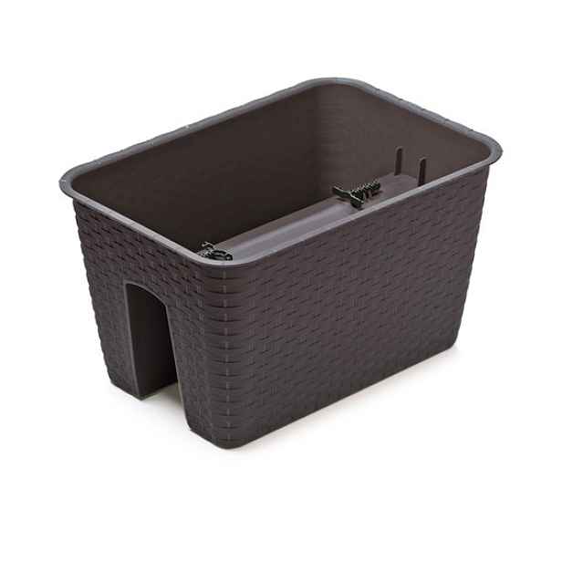 Prosperplast Truhlík na zábradlí RATONA antracit 40 cm