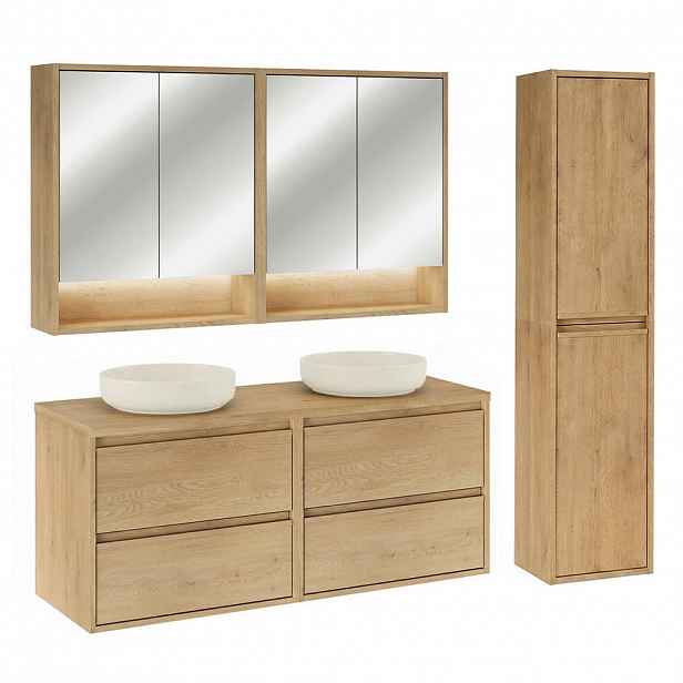 Petits-meubles KOUPELNOVÝ NÁBYTEK 120cm Edmé 2er-Set Dřevo