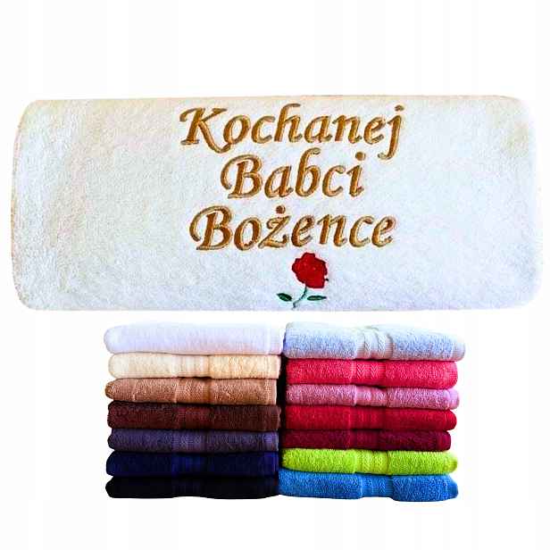 Dárek ke Dni Babičky A Dědečka pro prarodiče od vnuka vnučky, Ručník, jméno