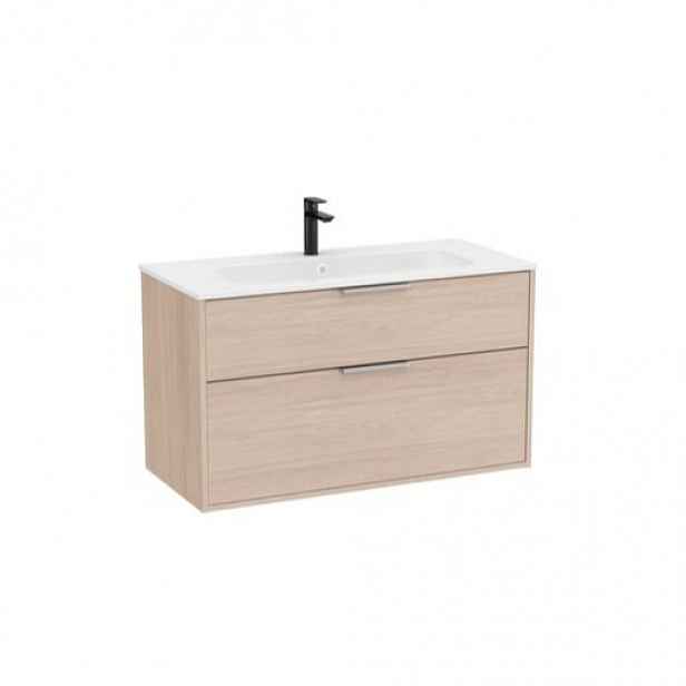 Roca Optica koupelnová skříňka s umyvadlem 99x58x45,5 cm světlý dub OPT1002ZJ