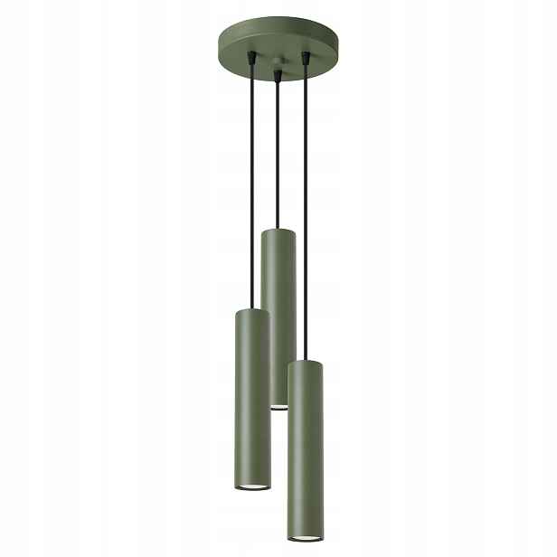 Sollux Lagos Závěsná lampa Zelená Kulatá 3xGU10 Ø20 cm