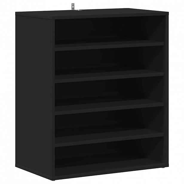 vidaXL Skříňky na boty 60 x 35 x 70 cm Černá 6 přihrádek na boty