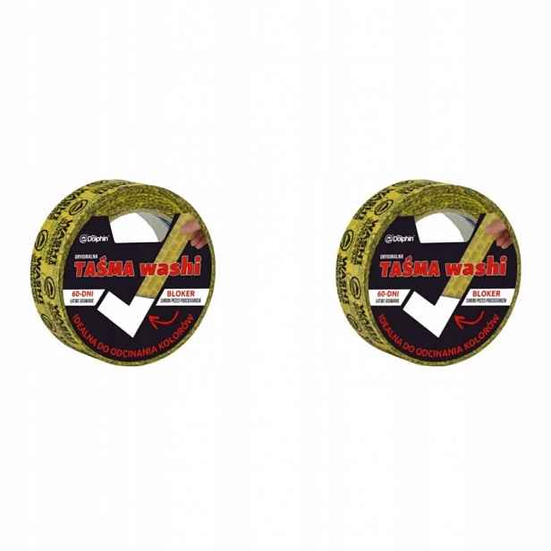 2x Malířská páska Blue Dolphin 47 mm x 50 m Odolná pro přesné malování