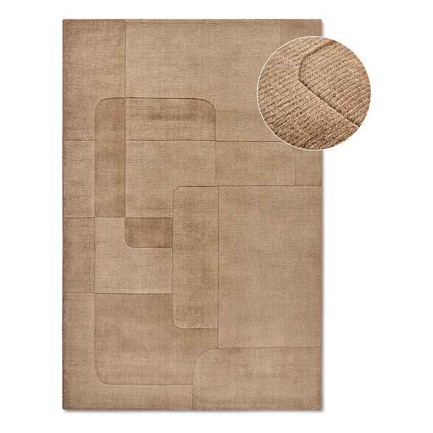 Béžový ručně tkaný vlněný koberec 80x150 cm Charlotte – Villeroy&Boch