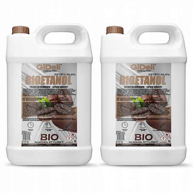 Bioetanol do krbu 2x 5 l s vůní kávy biopalivo