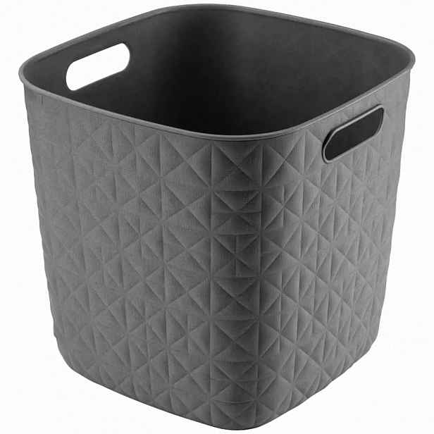 Košík hranatý Curver SOFTEX 15l tmavo sivý