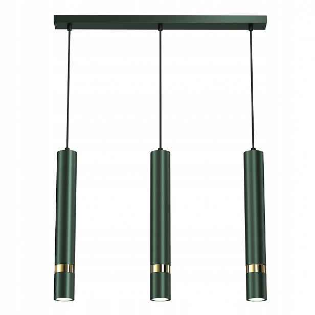 MiLAGRO Závěsná lampa Joker Green/Gold 3Xgu10 Stropní lustr Osvětlení
