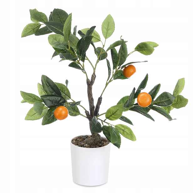 Oranžový Strom 58 CM Plast Výška 58 CM