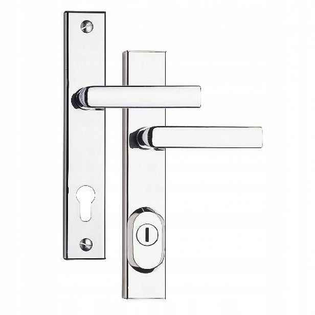 Rostex kování bezpečnostní R4/90mm, klika-klika, bez vložky Cr-nerez 496078