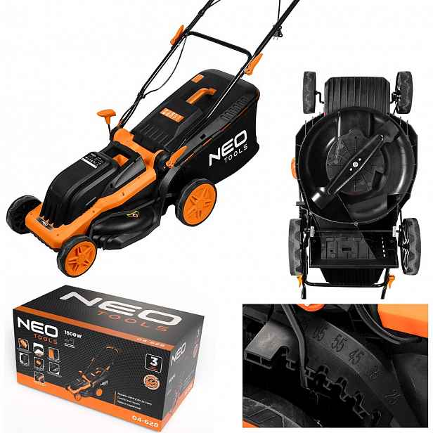 Sekacka 1600W 380mm, koš 45L Neo Tools 04-628
