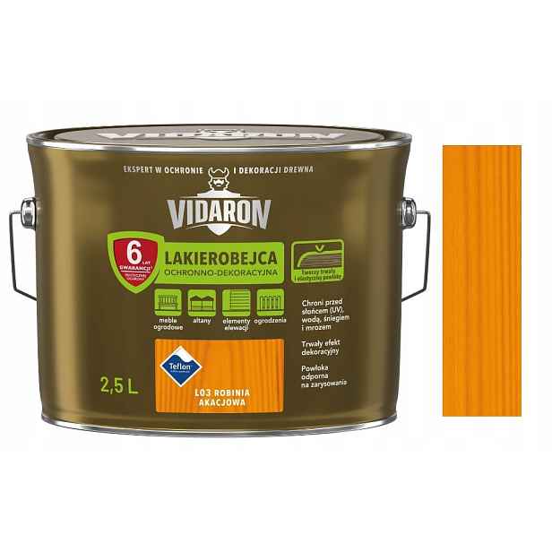 Vidaron – Ochranný Lak, 2,5 L, Výroba Akácie.