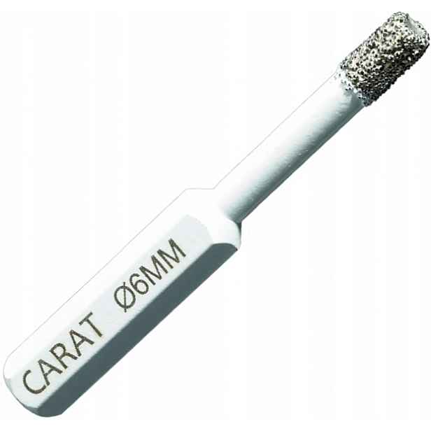 Vrták Pro Suchý Gres 6 MM Carat Hex 1/4 Mělký Kámen