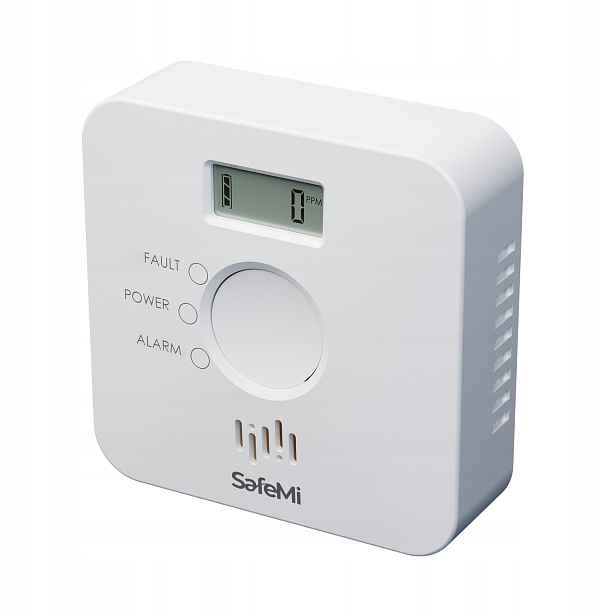 Senzor oxidu uhelnatého na baterie s Wi-Fi displejem SafeMi SHC-10W
