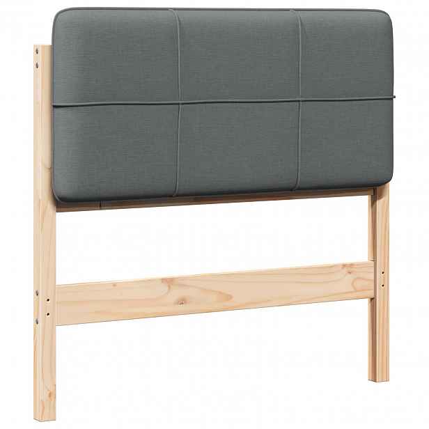 vidaXL Čalouněné čelo postele s čelo Hnědá a světle šedá 90 cm