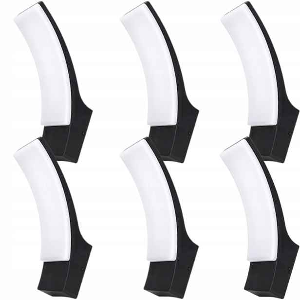 6 x Fasádní nástěnné svítidlo Led lampa 12W IP65 Venkovní nástěnné svítidlo Fasáda