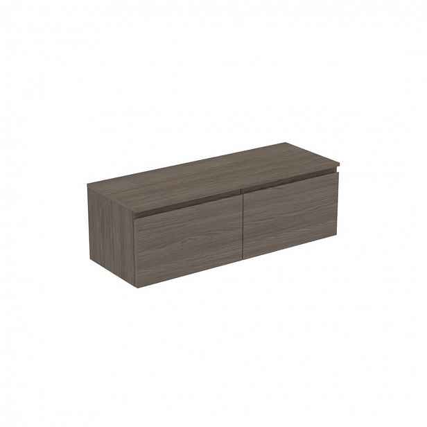 Ideal Standard Finesse - Umyvadlová skříňka, 120x44x39 cm, 2 zásuvky, Dark Elm E3425UR