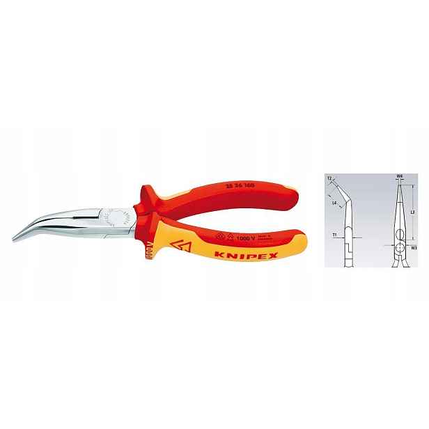 Knipex Prodloužené Zahnuté Kleště 160 mm KX2526160