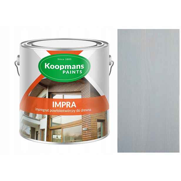 Koopmans Impra 2,5 l Povrchový Impregnat Na Dřevo Šedý Chorvatský 040