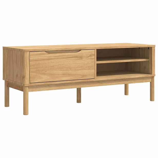 vidaXL Lavice do chodby FLORO Voskově hnědá 115 x 40 x 45 cm