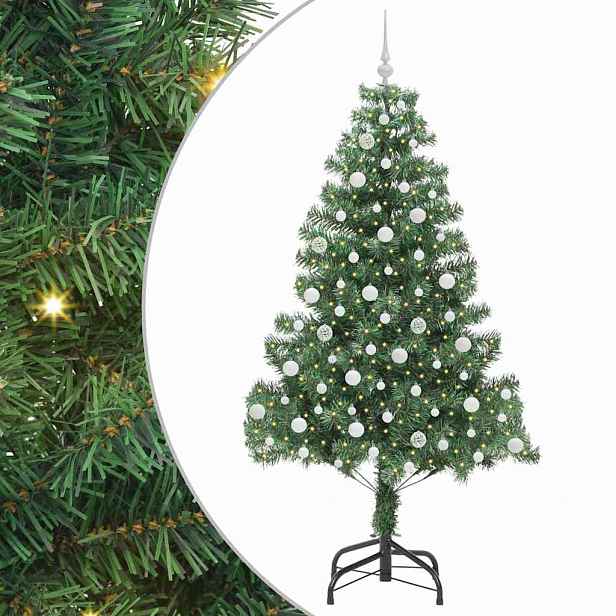 vidaXL Vánoční stromeček Zelená 210 cm PVC