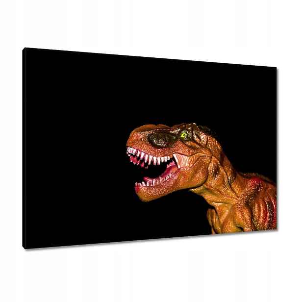 Obrazy 100x70 Tyranosaurus na černém pozadí