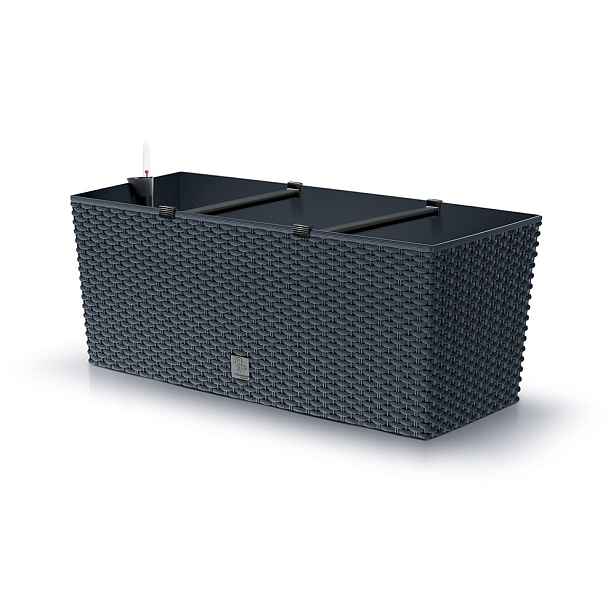 Prosperplast Truhlík RATAN CASE antracit, varianta 60 cm