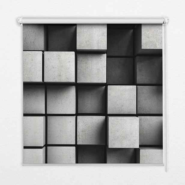 TULUP VNITŘNÍ roleta - okenní roleta - roleta - 70x140 cm - Kamenné kostky