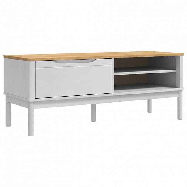 vidaXL Lavice do chodby FLORO Bílá 115 x 40 x 45 cm