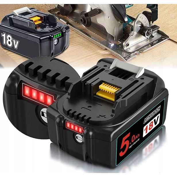 Akumulátor 18 V 5 Ah 5000 Mah Lithiová Baterie Pro Výměnu Elektrického Nářadí