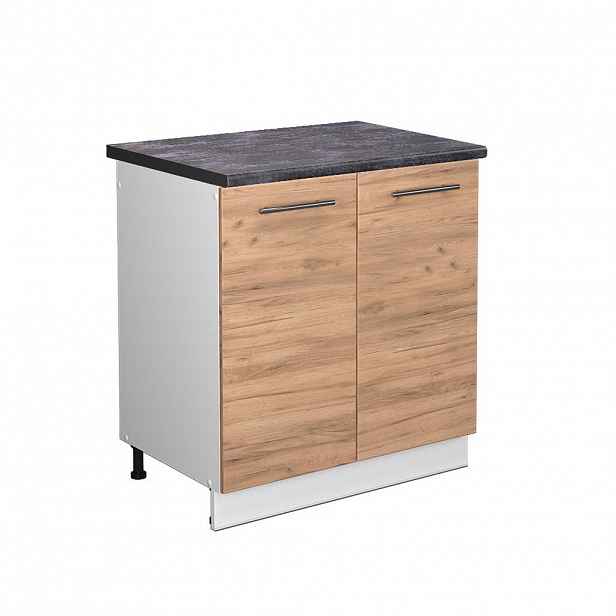 Vicco SKŘÍŇKA POD DŘEZ Fame-Line Zlatý mocný dub 80 cm , PD Antracit
