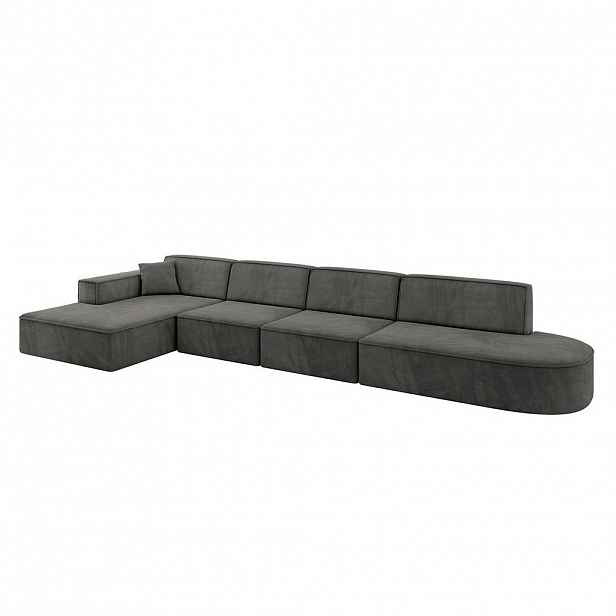 ALTDECOR ROHOVÁ sedačka s otomanem vlevo IREA-L3-v4 – 412 x 165 x 77 cm, ecru