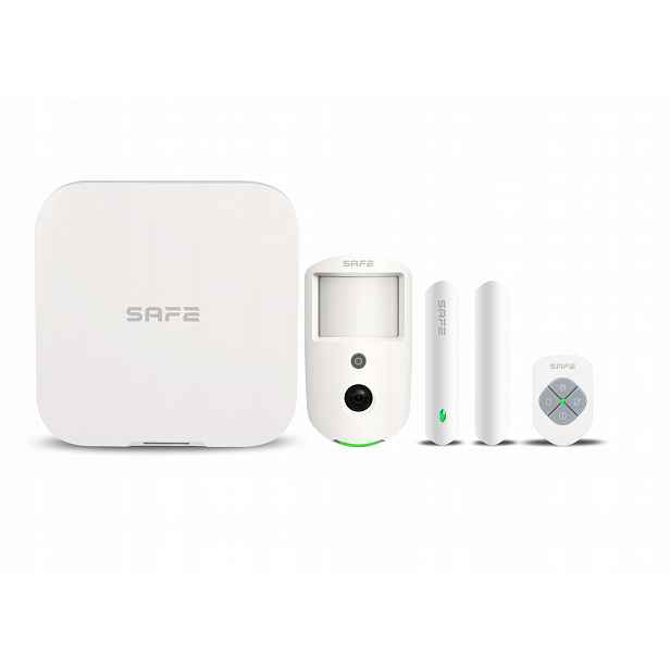 Safe Starter Kit Cam, bílá Bezdrátová sada zabezpečení s fotoverifikací