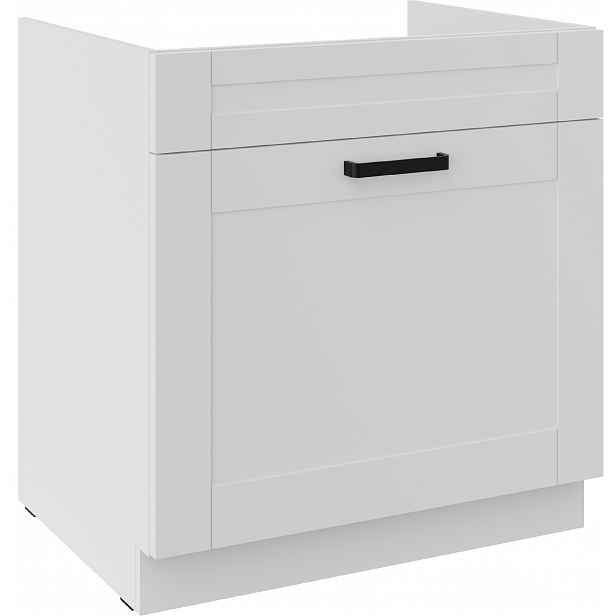 Spodní skříňka pod dřez Luna 80 ZL 1S BB - Premium Box Barva korpusu: Bílá, Barva dvířek: Bílá