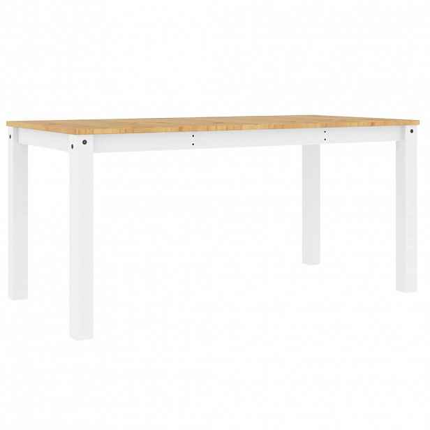 vidaXL Jídelní stůl Panama bílý 160 x 80 x 75 cm masivní borové dřevo