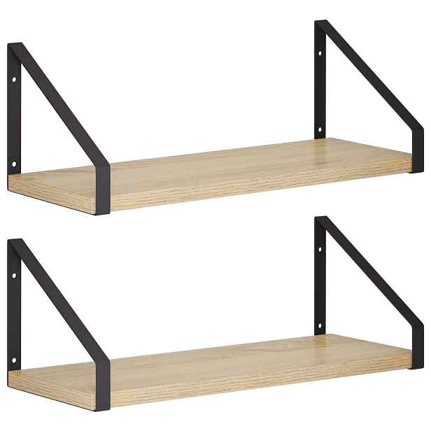 vidaXL Nástěnné poličky 2 ks Dub sonoma 40 x 16 x 15,5 cm