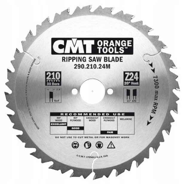 Cmt 290.190.12M Pila Hm 190x30x2,6/1,8 Z=12