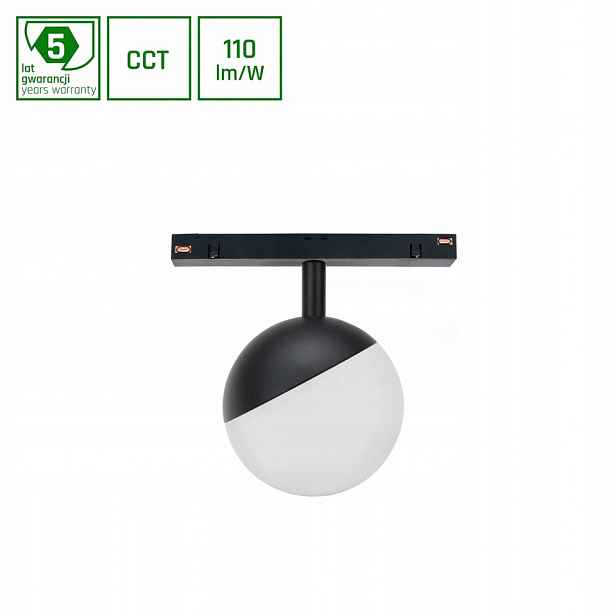 Systém Shift Cct- Globe Svítidlo Koule 5W 165ST Černý Cct Switch 5 Let Gw.
