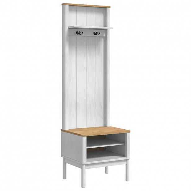 vidaXL Kabinet na chodbu FLORO Bílá 50 x 40 x 158 cm