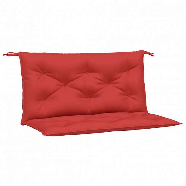 vidaXL Podušky na zahradní lavici 2 ks červené 100x50x3cm látka oxford
