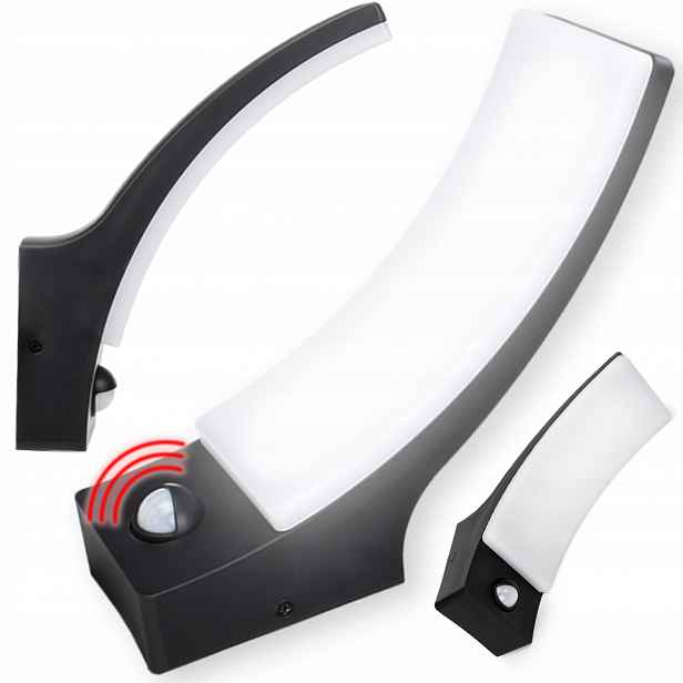 Venkovní Led nástěnné svítidlo IP65 Fasádní lampa se senzorem pohybu soumraku