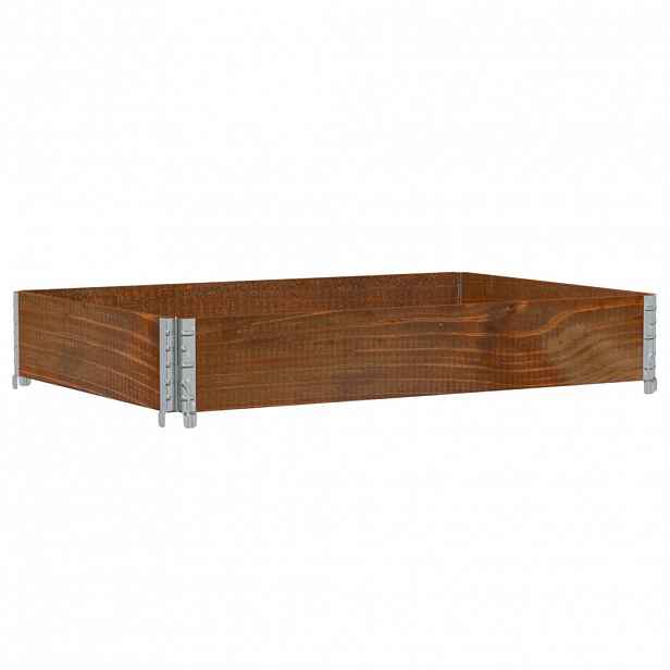 vidaXL Zahradní truhlík hnědý 120 x 80 cm masivní borové dřevo